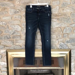 Silver stretch suki mid super skinny jeans